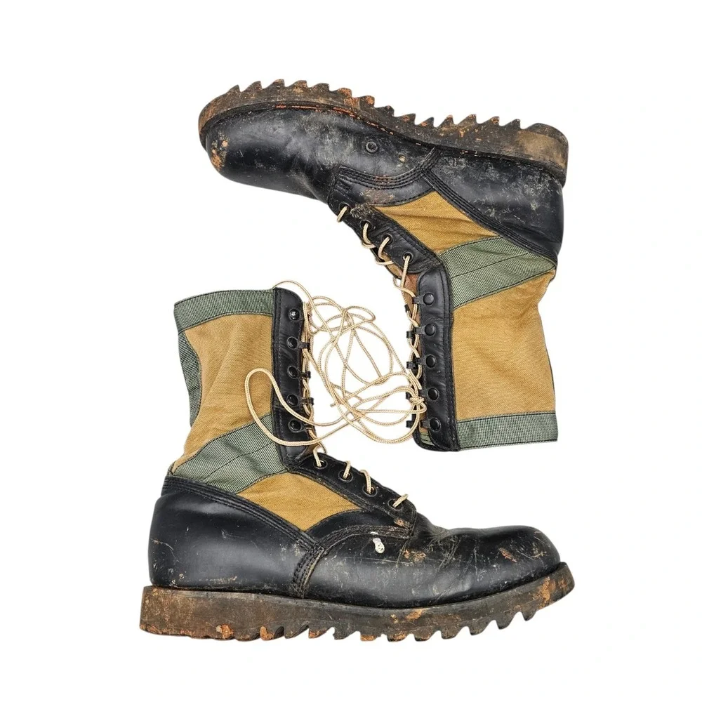 Altama Mens 12 R Army Canvas Military Tactical Jungle Combat Boots 1988 Vintage